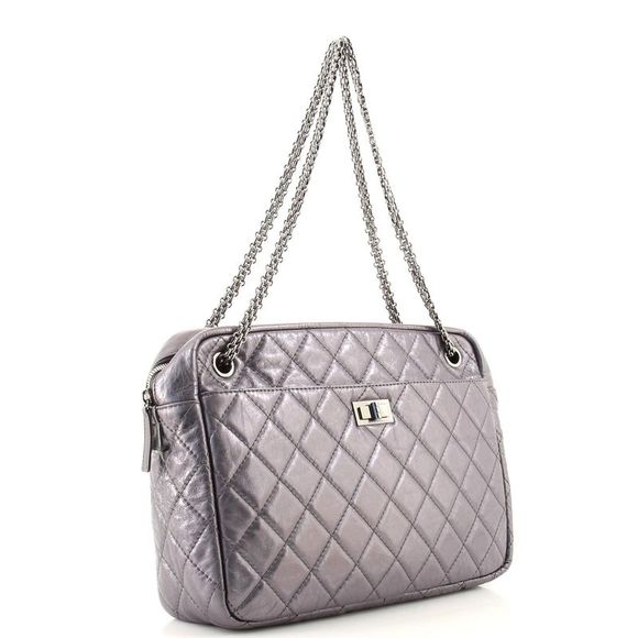 Chanel Reissue Camera Bag Quilted Aged Calfskin Large Silver - Picture 2 of 7